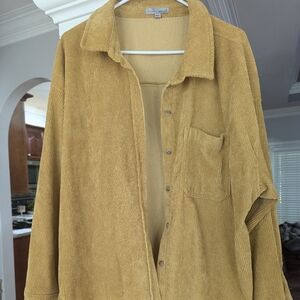 Women's corduroy shacket